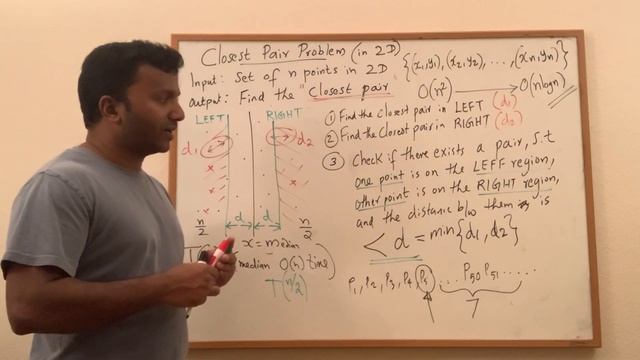 2.5 - Closest Pair of Points using Divide and Conquer algorithm in O(n log n) time. смотреть онлайн