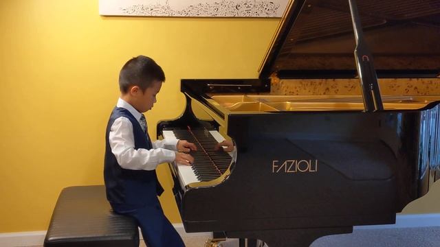 Damon Chan (6 y.o.) plays M. Glinka, Polka Enfantine смотреть онлайн