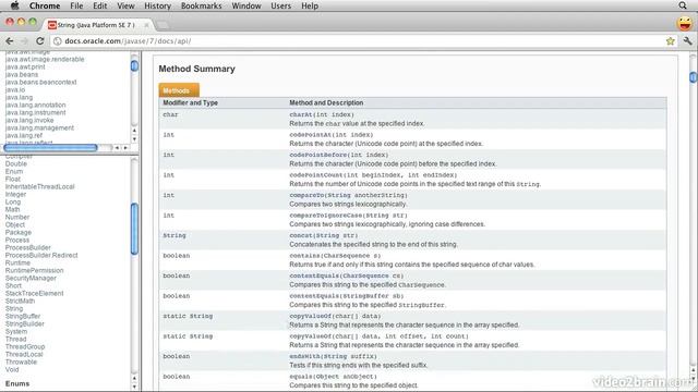 Chapter 3.4 Java Libraries and Documentation смотреть онлайн