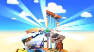 Говорящий Том Погоня Героев.Все Костюмы Героев в Битвах с Боссами-Енотами на Весь Экран