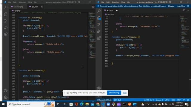 CRUD API PHP Native Part 4 Menghapus Data Dengan Method POST смотреть онлайн