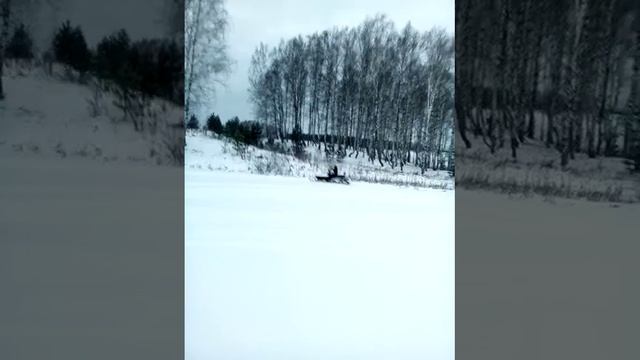 Поездка на снегоходе смотреть онлайн