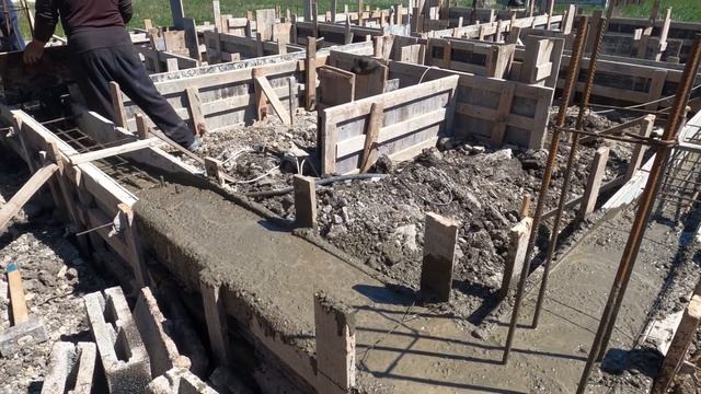 Заливка ростверка в х. Красном смотреть онлайн