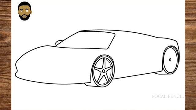How To Draw A Ferrari Car - Easy step by step drawing смотреть онлайн