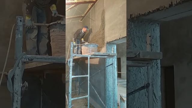 Штукатурка хоппер ковшом. смотреть онлайн