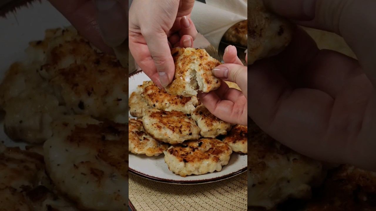Сочные рубленые котлеты из курицы или индейки. Для тех, кто следит за фигурой. Рецепт прост смотреть онлайн