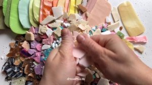 Breaking soap plates, crunchy soap/ АСМР ломаю мыльные пластинки