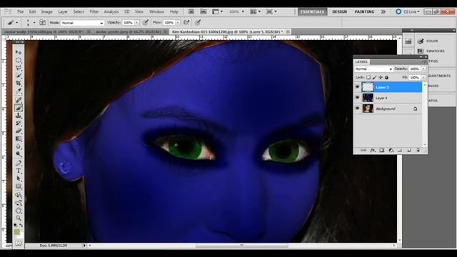 Kim Kardashian in Avatar Sequel Na'vi Photoshop Tutorial смотреть онлайн