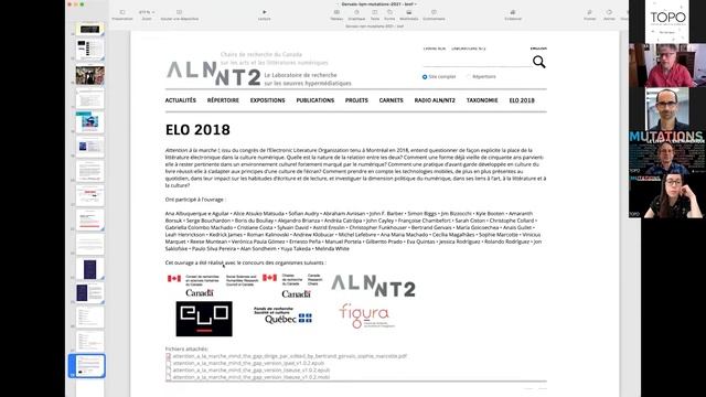 Mutations :: Littérature québécoise mobile :: Diffuser et soutenir la communauté смотреть онлайн