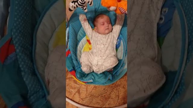 Детские электронные шезлонг-качели Babyton 2в1 SW108. Помогают при коликах :) смотреть онлайн