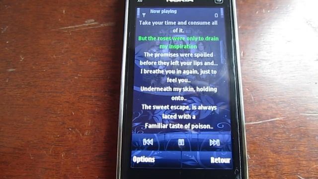 lyrics on the Nokia Music Player смотреть онлайн