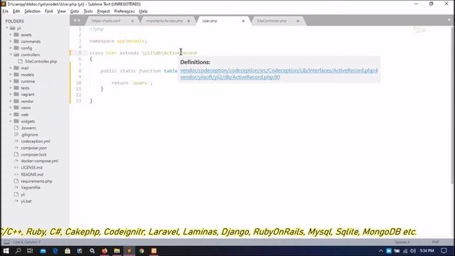 Yii2 database Part-05 | How to fetch data from database creating user model смотреть онлайн