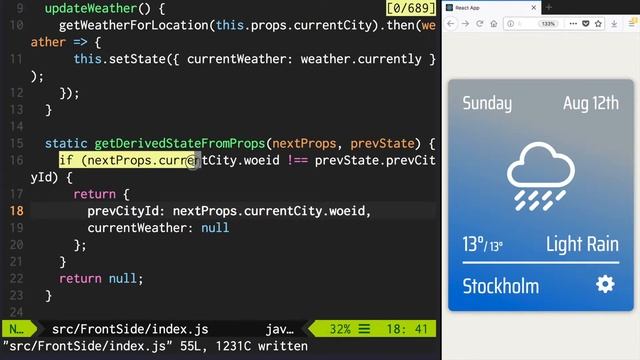 React Tutorial - Making Weather App #19 смотреть онлайн