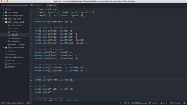 ImmutableJS Iterator API part 1 - ProgrammingTIL ImmutableJS Video Tutorial Screencast 0004 смотреть онлайн