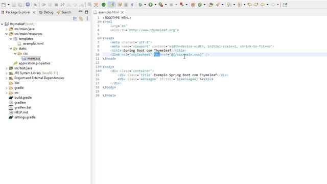 Criando um projeto com Spring Boot + Thymeleaf смотреть онлайн