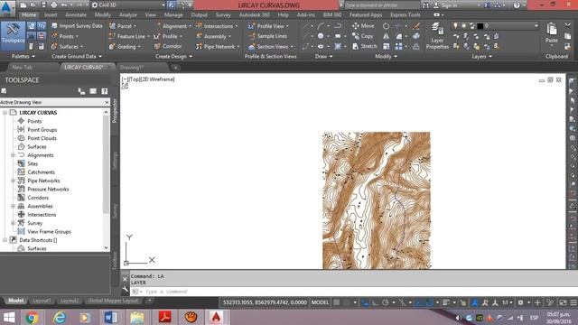 EXPORTAR CURVAS DE NIVEL DE GOOGLE EARTH A CIVIL 3D смотреть онлайн