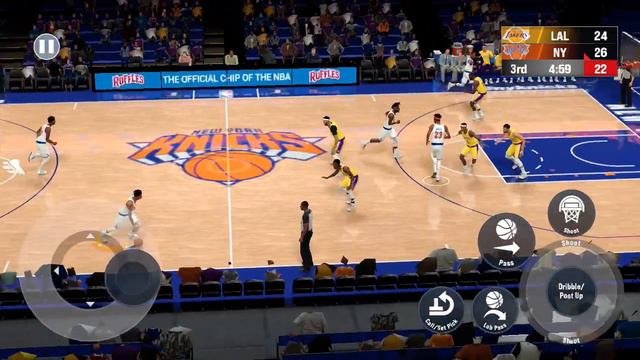 NBA 2K21 Arcade Edition Gameplay Los Angeles Lakers vs New York Knicks Apple Arcade iOS iPhone SE смотреть онлайн