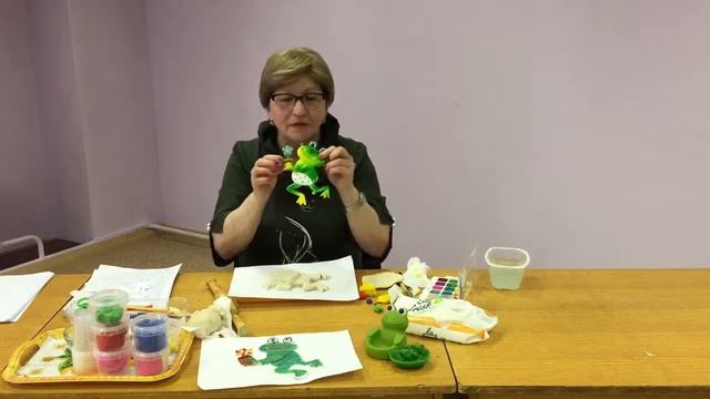 Лепка из теста Поделка Лягушка смотреть онлайн