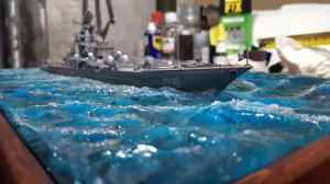 Диорама с кораблём часть 2