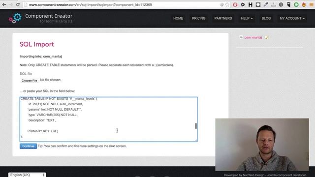 Upgrade your Joomla 2.5 component to Joomla 3 using Component Creator SQL import смотреть онлайн