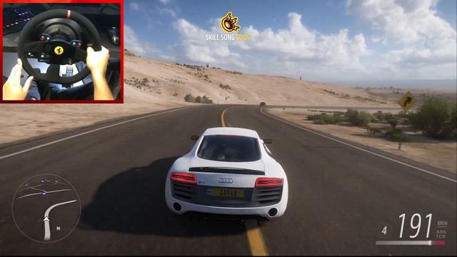 Audi R8 v10 - Forza Horizon 5 | Thrustmaster T300 Ferrari Integral Alcantara Gameplay смотреть онлайн