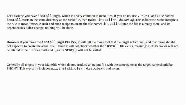 What Is The Purpose Of .PHONY In A Makefile?