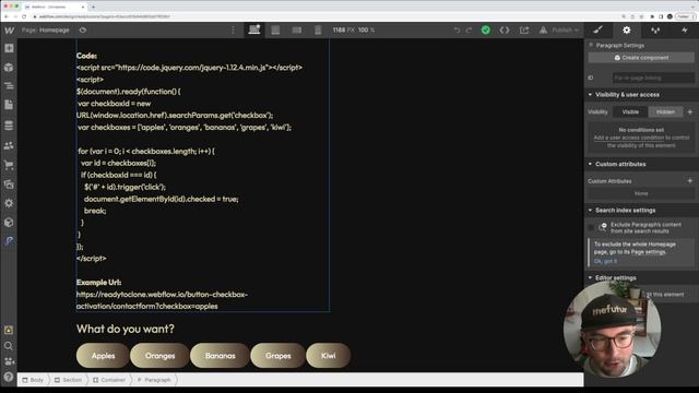 How to Activate a Checkbox in a Webflow Form Using a Button Click смотреть онлайн