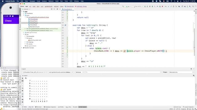 Android Chess 005: Kotlin nullable used in method "pieceAt(col: Int, row: Int) : ChessPiece?" смотреть онлайн