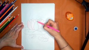 Как нарисовать кувшинку карандашом. Онлайн-школа рисования "Малевашки"