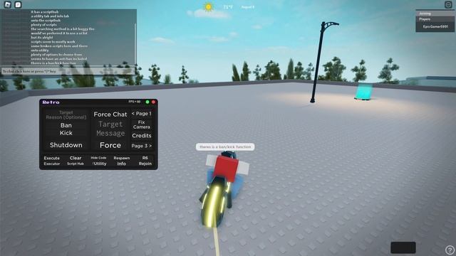 Roblox Serverside Hub Showcase | Retro Hub V1 | FIXED MODULE! смотреть онлайн