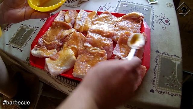 Свинина в горчично-медовом соусе на гриле. Дачные рецепты. смотреть онлайн