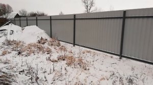 Забор из профнастила и профлиста на глине. Во, я влетел! Моя история и опыт.
