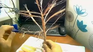 МЕДНОЕ ДЕРЕВО. КАК СДЕЛАТЬ ИЗ МЕДНОЙ ПРОВОЛОКИ ДЕРЕВО??? ИСКУССТВО ИЗ МЕДНОЙ ПРОВОЛОКИ.