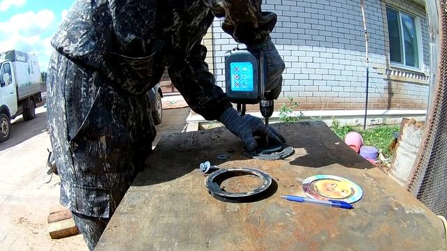 Обратный клапан на мотопомпу Champion GTP80 своими руками/Бурение скважин на воду смотреть онлайн