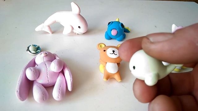 Поделки из лёгкого пластилина. Crafts From Light Plasticine