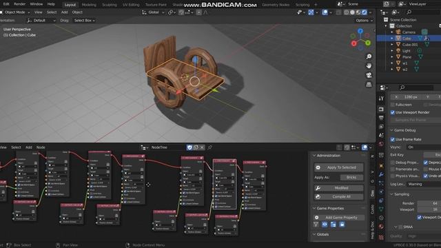 [UPBGE 3.0]Node logic Editor( Add Constraint /Remove Constraint) level 2 смотреть онлайн