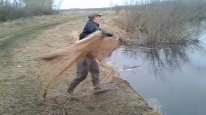 Рыбалка на кастинговую сеть Испанского типа!