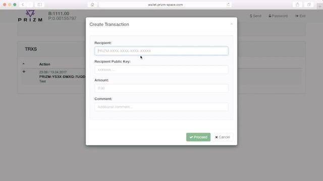 Как создать кошелёк PRIZM смотреть онлайн