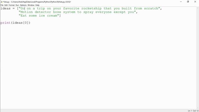 Python Basics - List Indexes - 16 смотреть онлайн