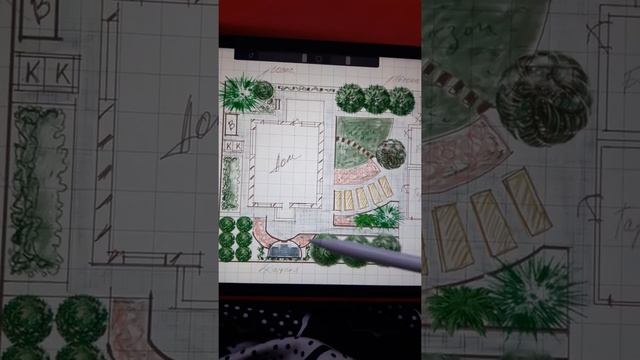 Эскиз для маленького участка. смотреть онлайн