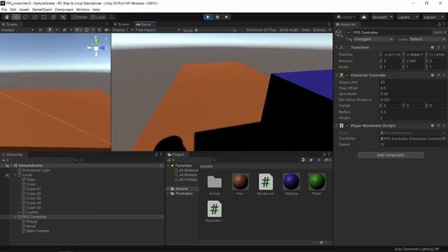 Создаем собственный FPS controller в Unity для 3D -игр. Бег, камера, прыжок, спринт, присед смотреть онлайн