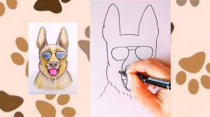How to draw a dog easy step by step for beginners || dog drawing tutorial