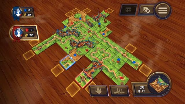 Carcassonne Board Game #1 : MEEPLES IN FIELDS | 2 Player смотреть онлайн