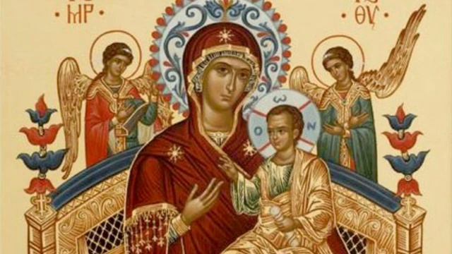 Молебен с акафистом Божией Матери перед Ее иконою «Пантанасса» (Всецарица) смотреть онлайн