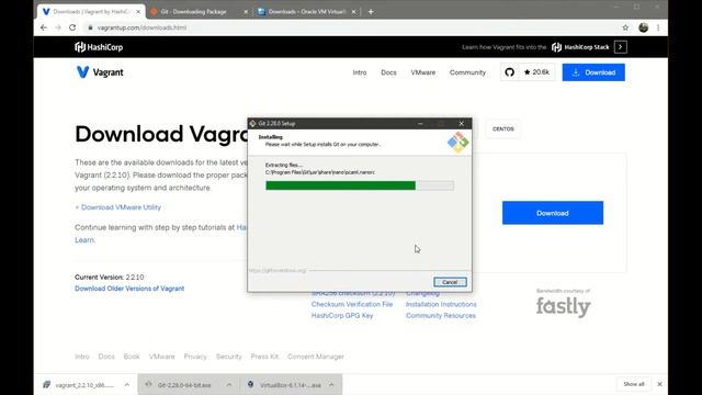 Install Vagrant,GitBash and VirtualBox смотреть онлайн