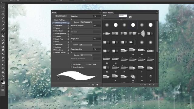 How to Write on a Foggy Window in Photoshop with a Wacom Tablet смотреть онлайн