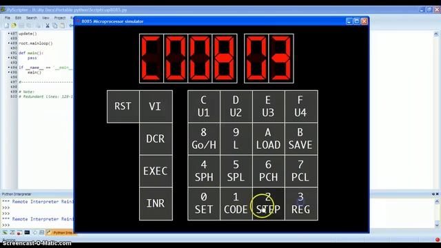My 8085 Microprocessor Simulator v1.0(in Python) смотреть онлайн