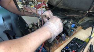 Ремонт кинескопного LG CF21F39, телевизор не включается, горит индикатор дежурного режима.