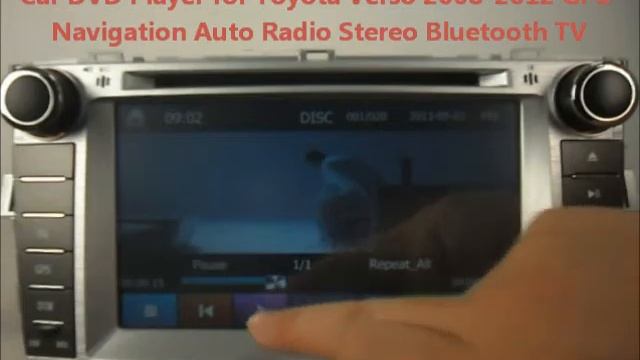 Auto DVD Player for Toyota Verso 2008-2012 GPS navigaiton Radio Stereo Bluetooth TV смотреть онлайн