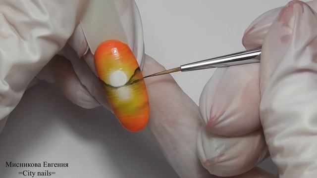 Осенний дизайн ногтей/Осенний закат/Мисникова Евгения смотреть онлайн